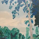 Oil landscape on canvas