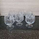Set of 6 stemmed glasses