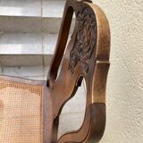 Chairs canned carved backrest
