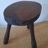 Raw wood stool