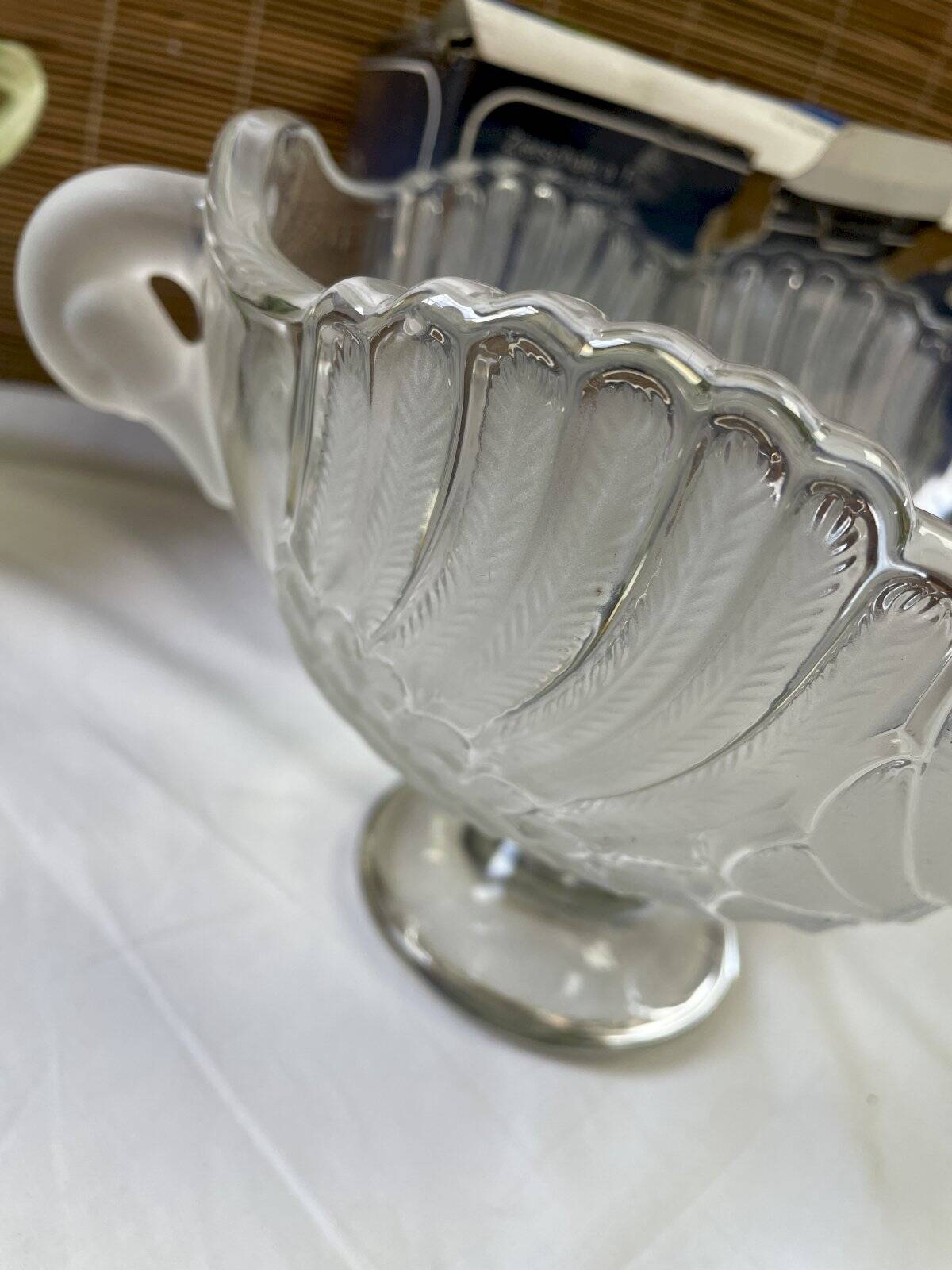 Schwanensee crystal footed bowl