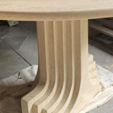 Table Carlo Scarpa in travertine