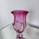 Vase sculptural massif rose, Murano "Sommerso" Artenuove par Pustetto et Zanetti