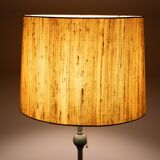 Classic Green color wooden floor lamp 1950s France