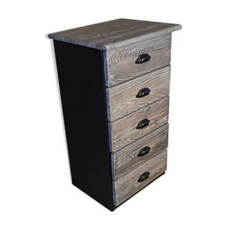 Grey rag picker 5 drawers