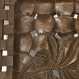 Grand Plateau/ Vintage 1950s Ashtray in Carved Wood