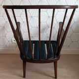 Fauteuil Baumann modèle éventail vintage