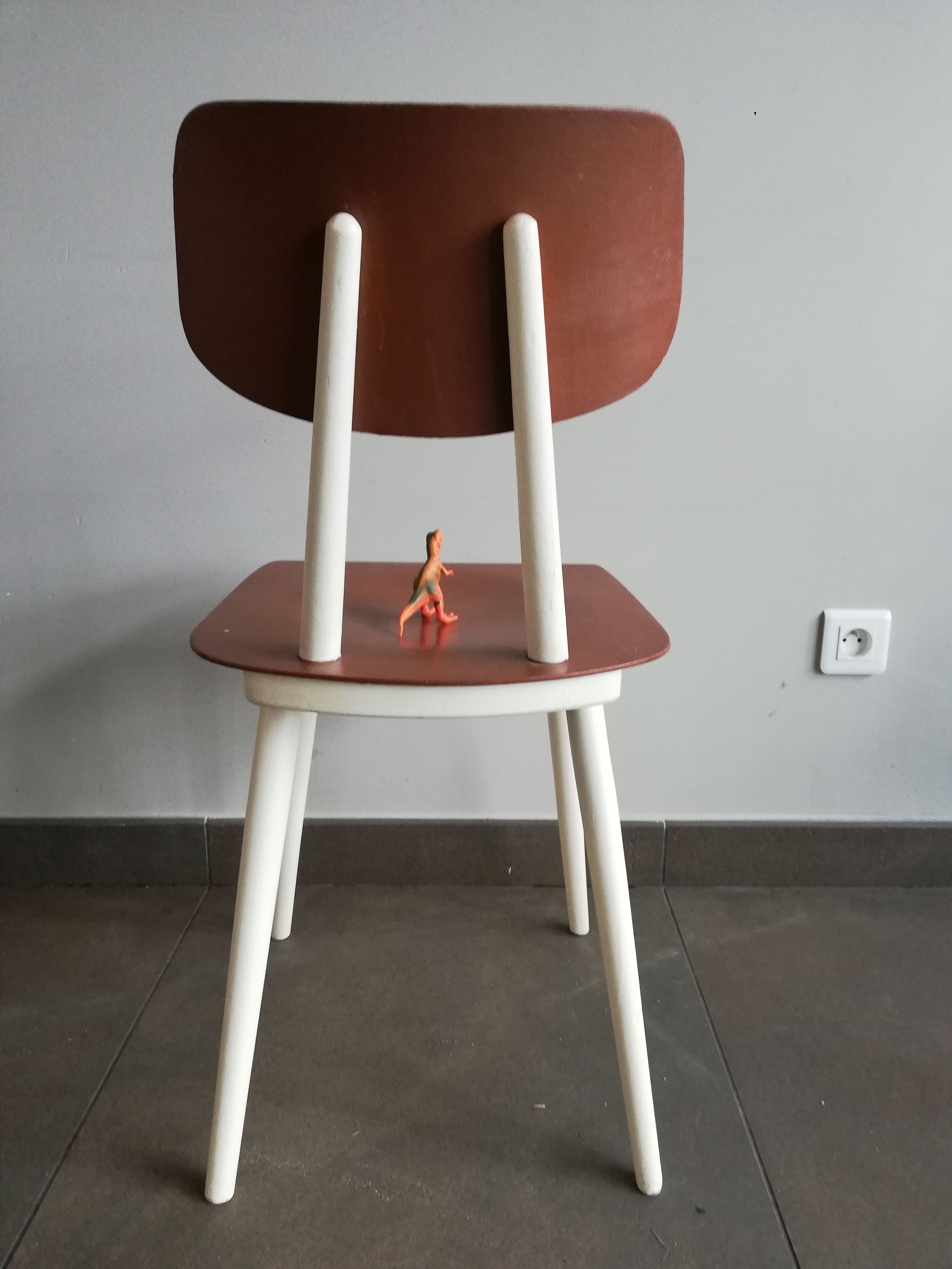 2 vintage Czech wooden chairs, Ton ex Thonet, 1960