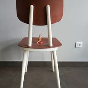 2 vintage Czech wooden chairs, Ton ex Thonet, 1960
