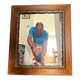 Antique moulded wooden mirror 54 x 47 cm