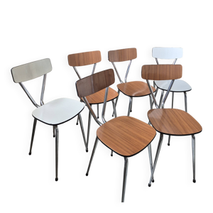 6 chaises en formica