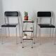 Vintage stepladder in chrome and formica 70s/80s