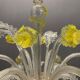 Italian flower chandelier in murano glass, 1960s