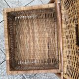 Vintage rattan chiffonier