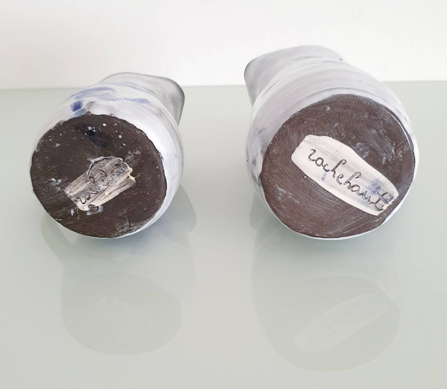 Lot de 2 pichets en céramique Rochehaut ( Belgique)