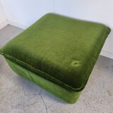 Pair of modular armchairs with ottoman, 70s