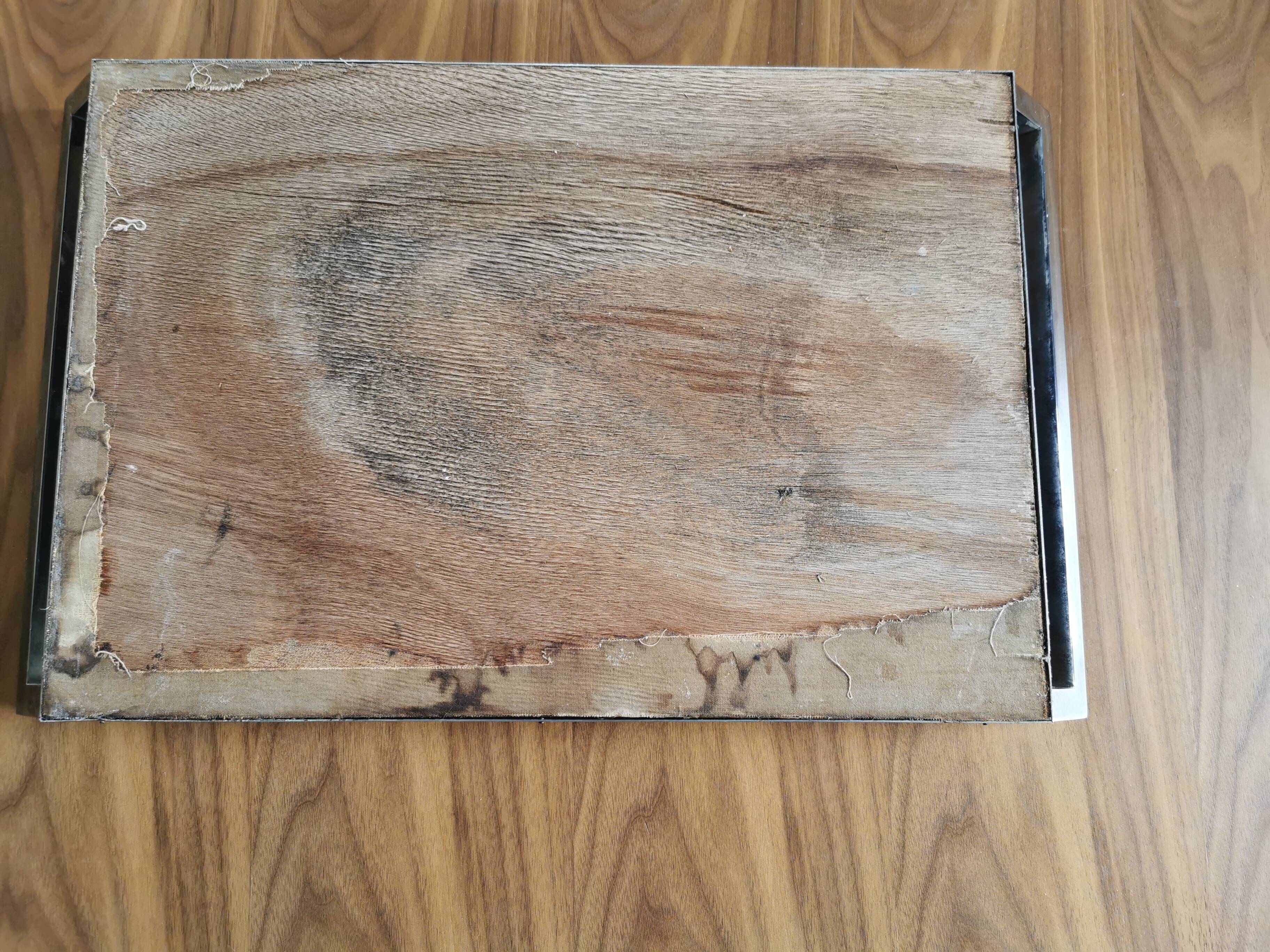 Art deco rectangular mirror tray