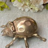 Cendrier coccinelle en bronze, années 60
