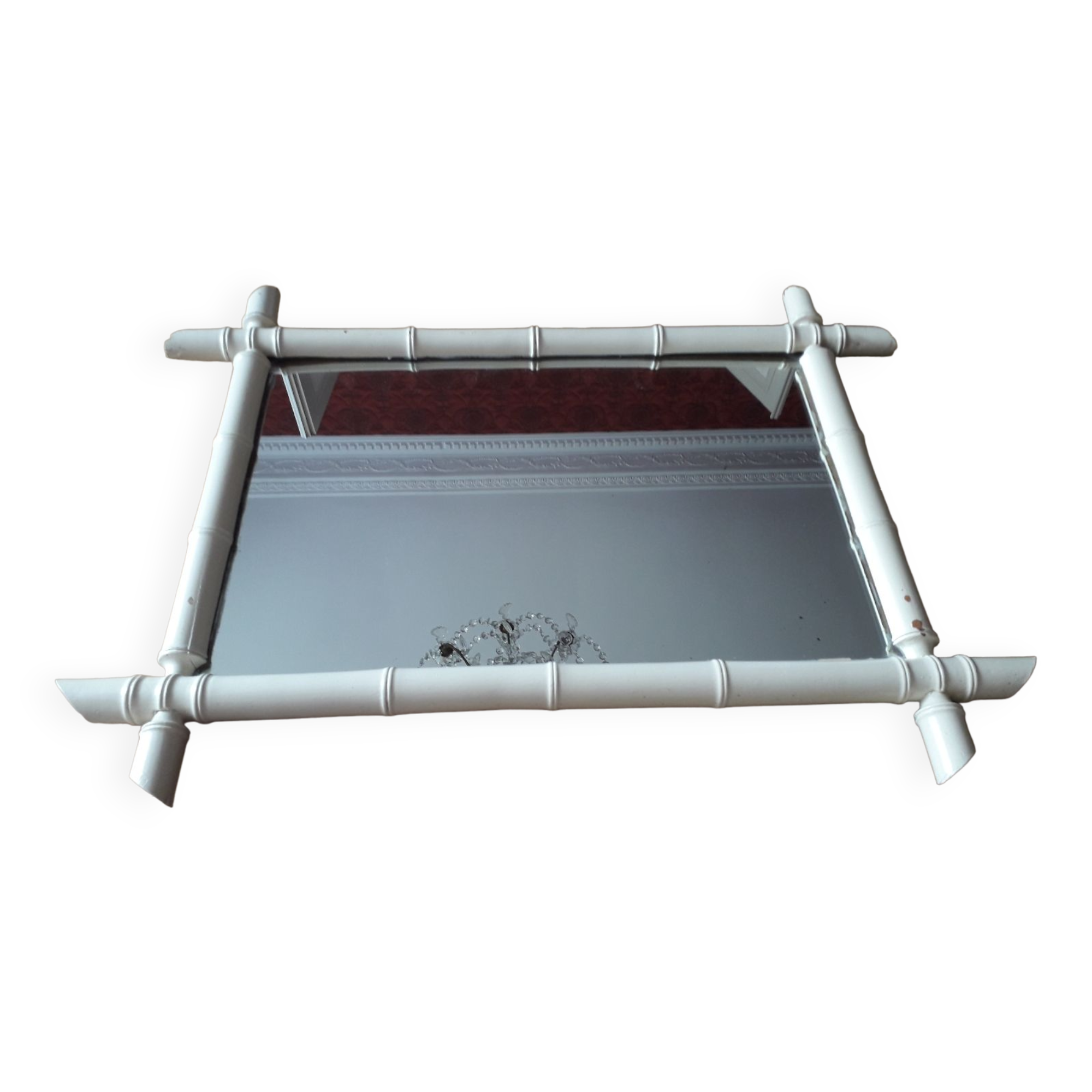 Vintage mirror wood imitation bamboo