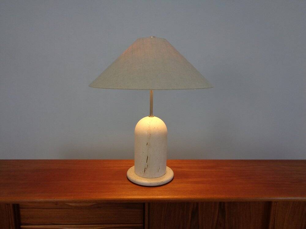 Italian Travertine Lamp, 1970s