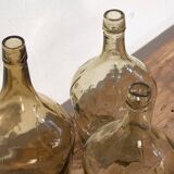 Demijohns anciens de couleur marron (vers 1920). Ensemble 3 pièces #13
