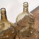 Antique brown demijohns (circa 1920). 3-piece set #13