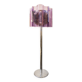 Space age plexiglas floor lamp Italia Anni '70