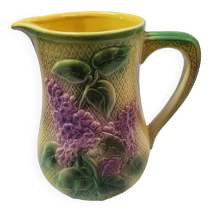 Pichet barbotine lilas