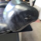 Pierluigi Cerri sofa model Pause signed Poltrona Frau in Black leather Design