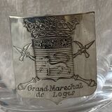 6 crystal whiskey glasses from Sèvres Prévost, Captain, Marshal, Boutelier, Fauconnier and Veneur