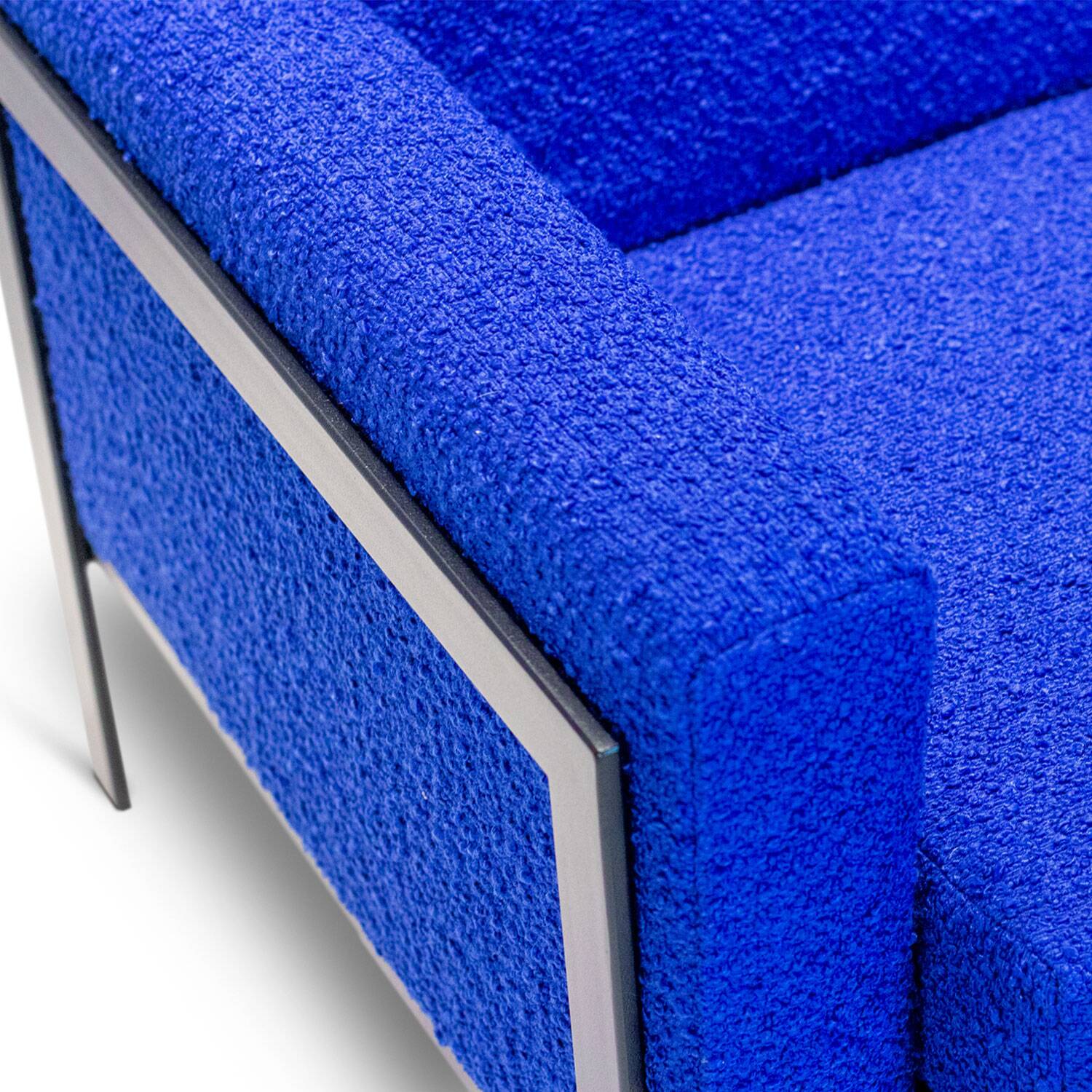Electric blue armchair