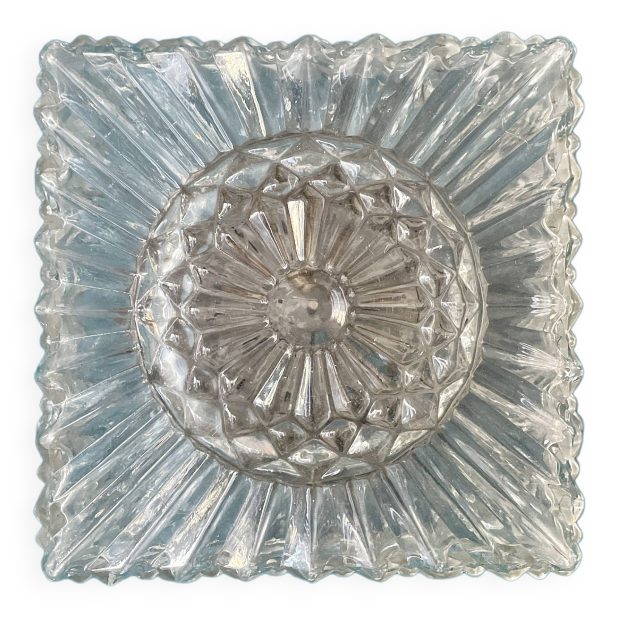 Chiseled glass ceiling light