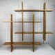 Midcentury Scandinavian teak wall shelf unit, 1960s-1970s