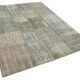 Hand-Knotted Turkish Vintage 177 cm x 243 cm Grey Patchwork Carpet