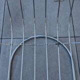 Set of 2 chrome metal chairs, Italian style from the 70s