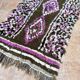 Vintage Boucherouite Berber hallway rug: Moroccan rug