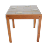 1960s Danish Teak and Tile Side Table