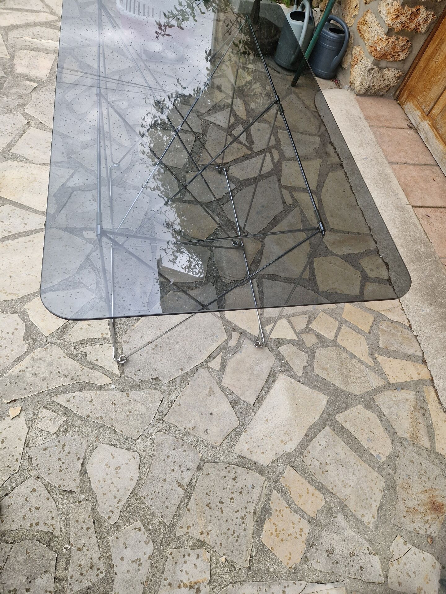Vintage Max Sauze design folding dining table