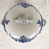 Lunéville Keller & Guérin, soup bowl and ten plates Maintenon