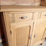 Old oak sideboard and shelf