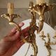 Pair of antique Rococo wall sconces in Louis XV style.