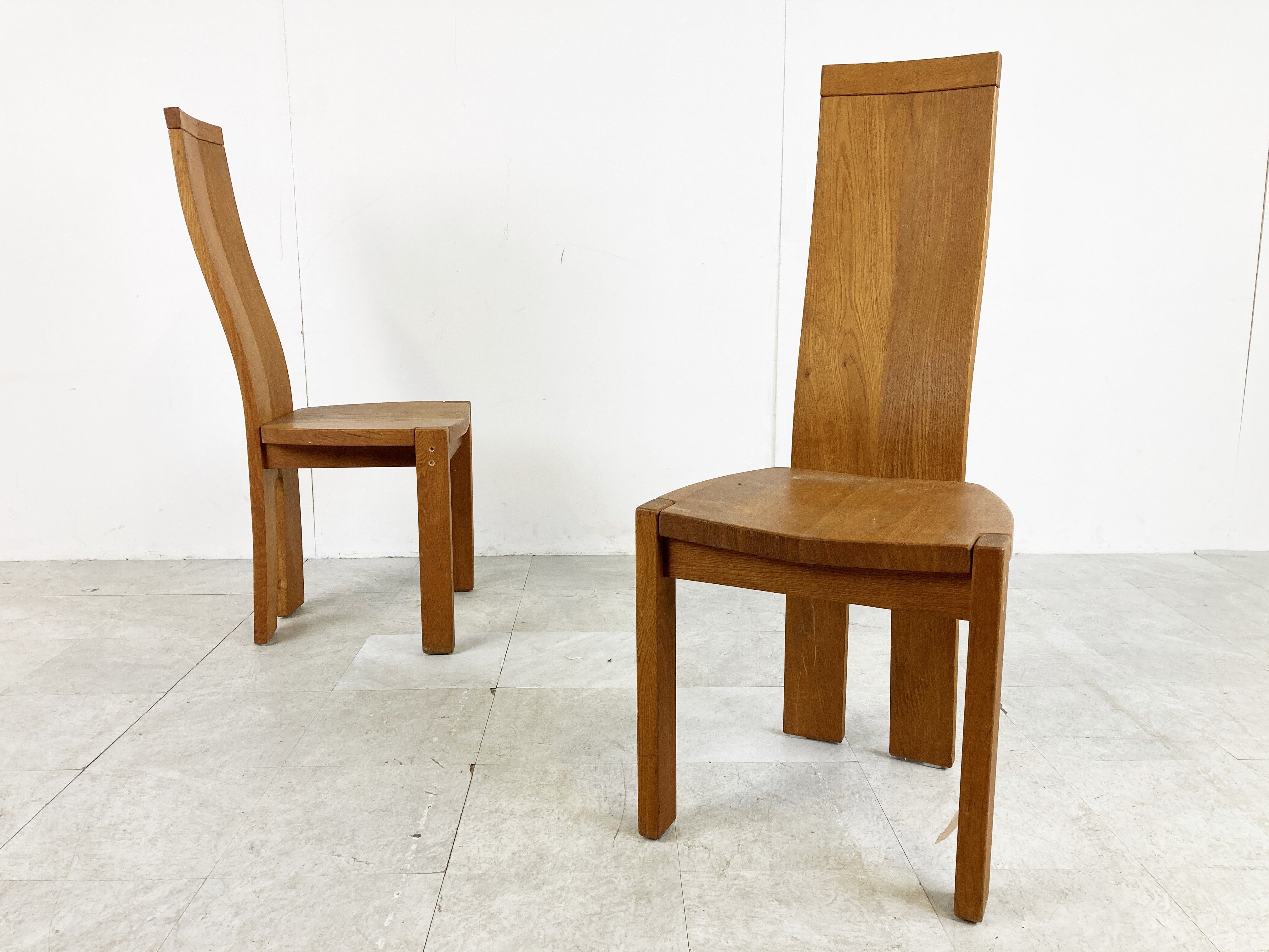 Set of 8 dining chairs by Rob & Dries van den Berghe, 1980s