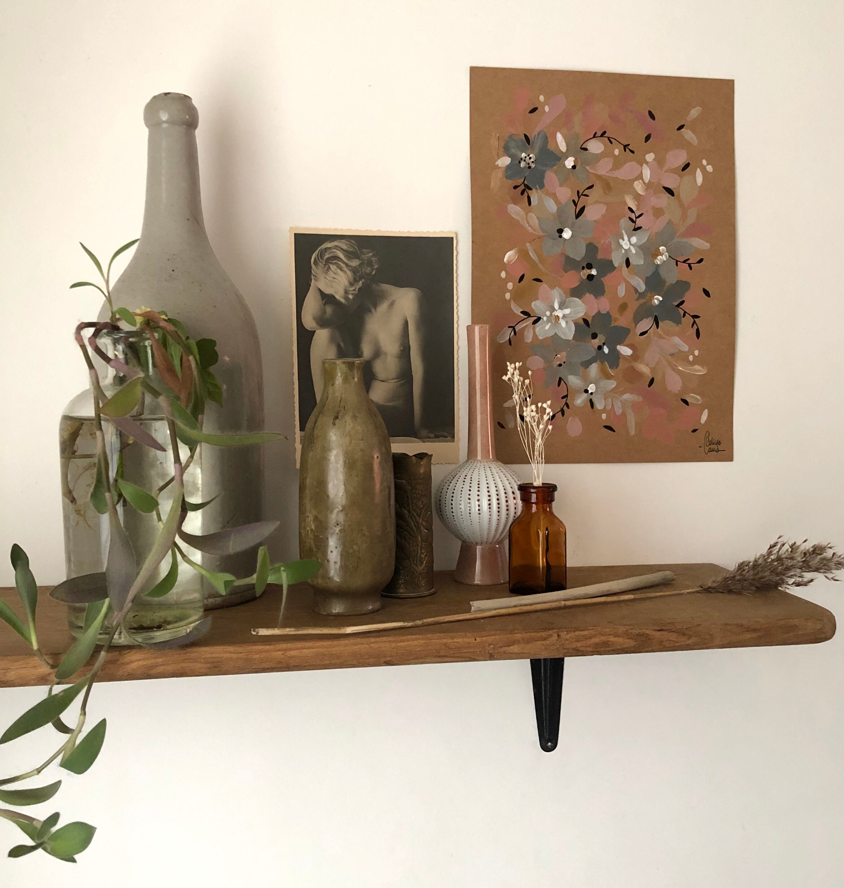 Peinture A4 Fleurs de l’aube