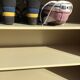 Shoe cabinet plating 5 shelves
