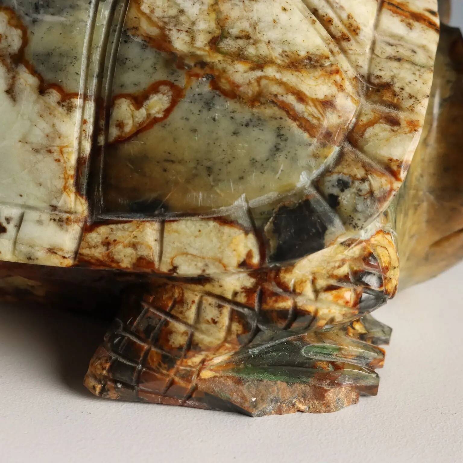 Modern sculpture of a turtle in hard stone, Italy, 20th century