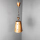 Brutalist copper pendant light, 1970s