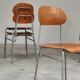 Lot of 24 chairs school chairs industrial style ex Czechoslovakia 1950