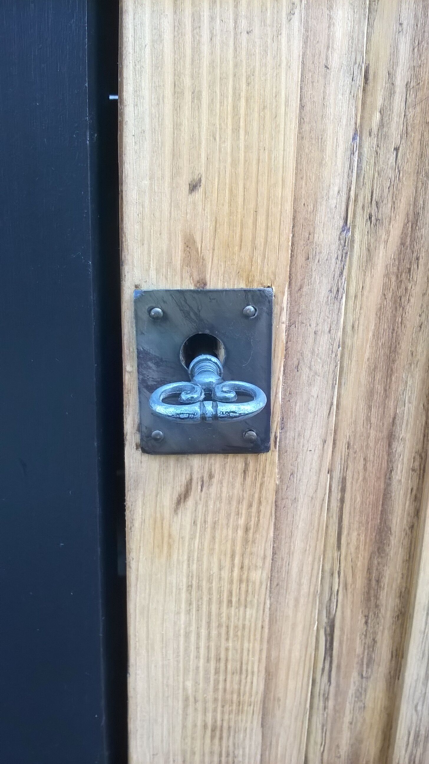 Cabinet patina black and green