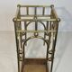 Modernist brass umbrella stand in the style of Joseph Hoffmann