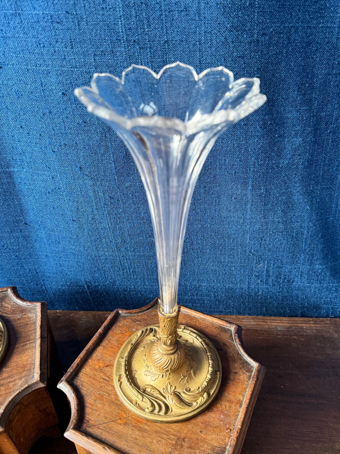 Pair of tulip-shaped flower vases – Napoléon III period